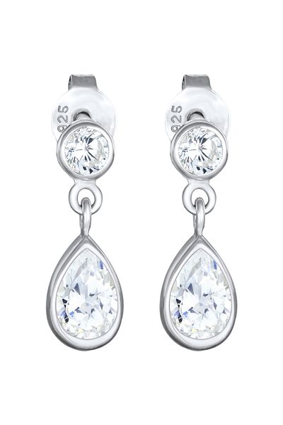 ELLI Ohrringe Tropfen Zirkonia Elegant 925 Gümüş