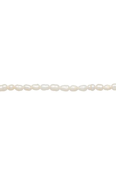 ELLI Halskette Damen Choker Classic Trend mit Süßwasser-Zuchtperlen in 925 Sterling Silber vergoldet