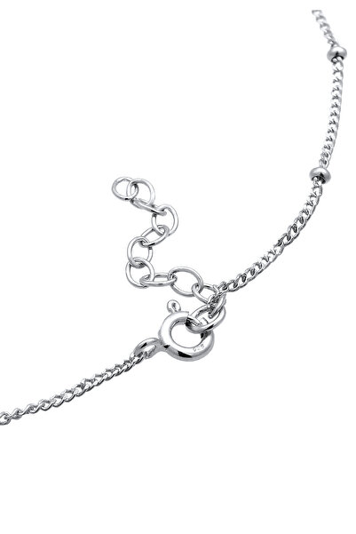 ELLI Fußschmuck Herzchen Kugelkette Verspielt Sommer 925 Silber