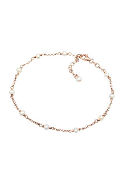ELLI Fußschmuck Süßwasserzuchtperle Strand Meer 925 Silber