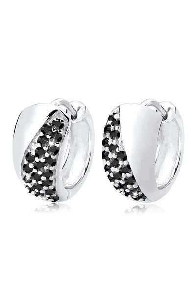 ELLI Ohrringe Creolen Elegant Crystal Silber
