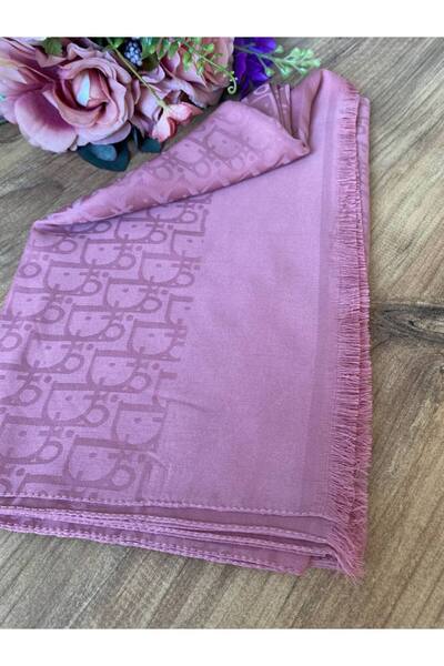 Nilbutik Kadın Tesettür İpeksi Parlak Jakar D Desen Şal