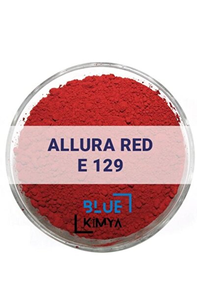 Blue Kimya Allura Red E129 Bayrak Kırmızı Toz Gıda Boyası 100 Gr