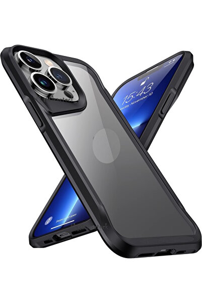 m.tk moveteck İphone 15 Pro Uyumlu  Kılıf Şeffaf Köşe Korumalı Darbe Emici Ka...