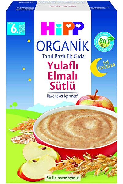Hipp Organik İyi Geceler Sütlü Yulaf Elma Tahıl Bazlı Ek Gıda 250 Gr 1 Paket(...