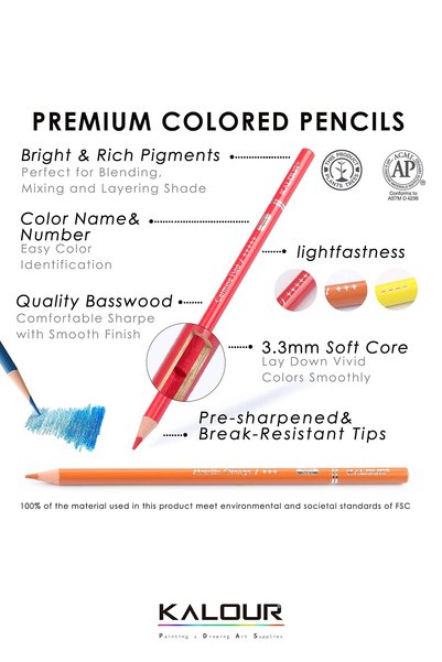 Vox Art Kalour 72 Pieces Dry Paint Pen Set - Metal Box