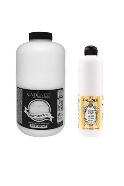 Cadence Boya Beyaz Hybrid Multisurface 2 Litre H-001+750ml. Su Bazlı Yarı Mat...