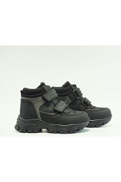 Toddler Genuine Leather Boots with Double Velcro Protected Toe