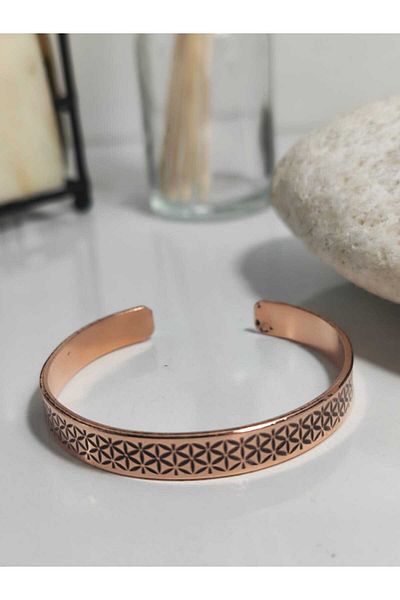 KAVELE Pure Copper Flower of Life Symbol Bracelet