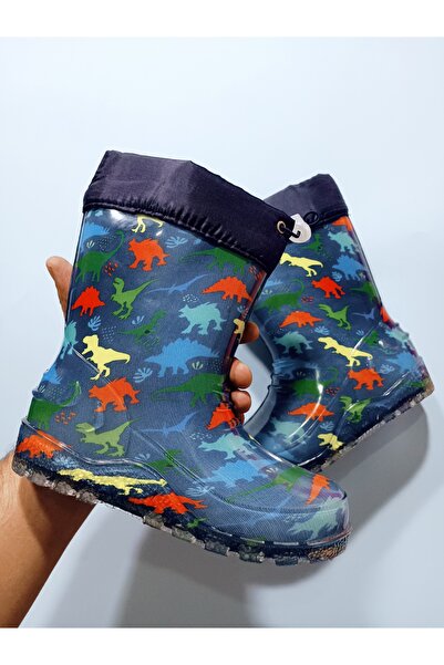 ZENEGE Çocuk Çizme Yağmur ve Kar Botu Kürklü