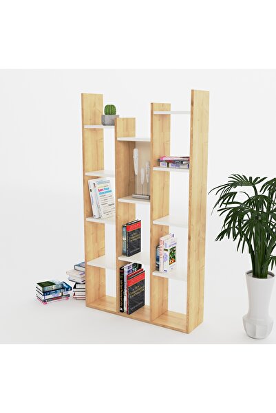 lagomood Vito Kitaplık Beyaz Meşe