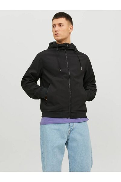 Jack & Jones Jack&Jones Erkek Softshell Ceket Jjebasic Siyah/Black 13W32EBASIC