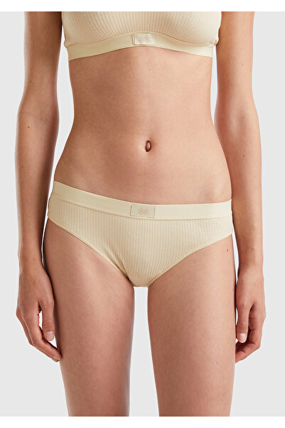 United Colors of Benetton Chiloți hipster bej Benetton Logo pentru femei