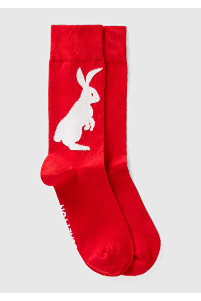 United Colors of Benetton Κάλτσες με σχέδιο Unisex Red Mix