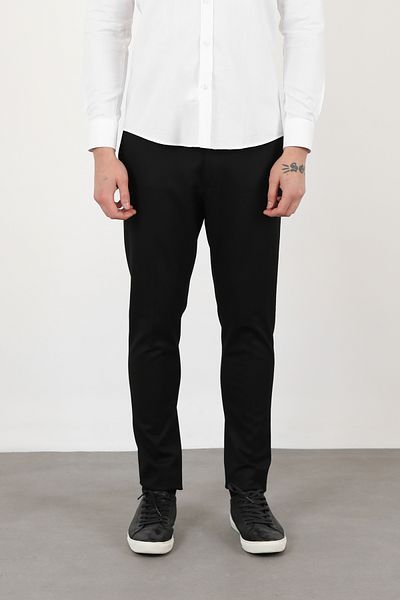 UFK MODA Super Slimfit Men's Trousers Black Woven
