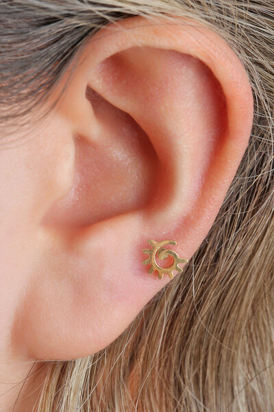 depozoom Cerrahi Çelik Kıkırdak Tragus Helix Orbital Uyumlu Piercing