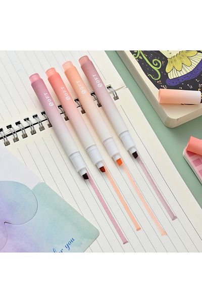 ASTAMON Colorful Marking Marker Pen Set PINK Pocket Type Marker Marking Pen Soft Colors