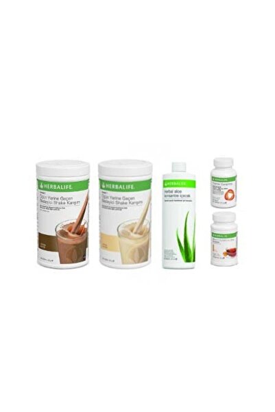 Herbalife Full Set 2 Shake 1 Aloe 1 Termo 50 gr Şeftali Çay