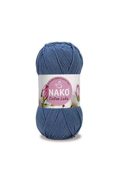 NAKO Indigo Luks Knitting Yarn - 100 Gr, Cotton
