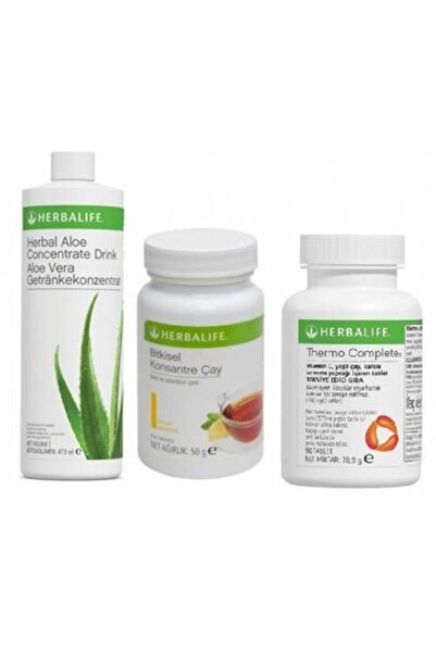 Herbalife Aloevera+50gr Limon Çay+thermo