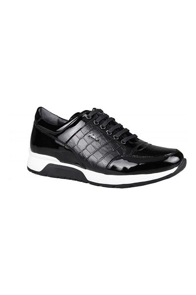 Fosco 2515 Men's Black Leather Shoes