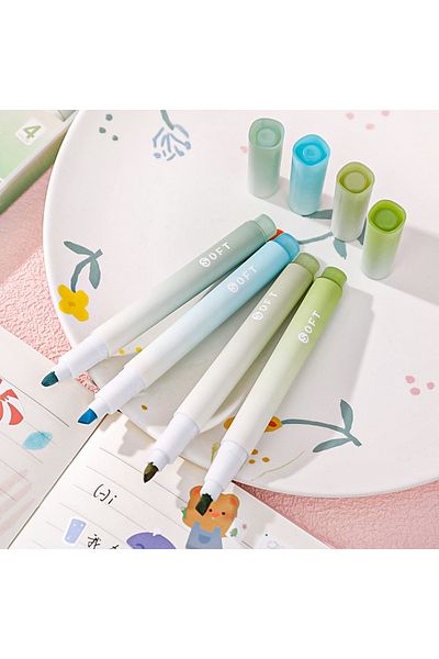 ASTAMON Colored Marking Marker Pen Set GREEN Pocket Type Marker Marking Pen Soft Colors