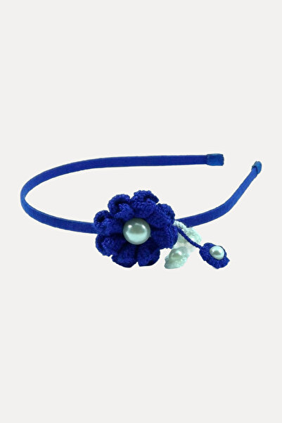 nftart.design Floral Hair Crown with Hanging Pearls