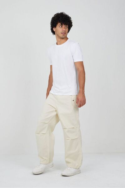 DEEFWEAR Y2k Baggy Tactical Cargo Parachute Pants with Adjustable Waist and Legs