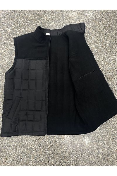 BYBEYEMS GİYİM THICK FLEECE QUILTED WINTER VEST WITH BUCKET MODEL