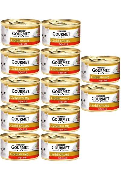 Gourmet Gourmet Gold Kıyılmış Sığır Etli Konserve Yaş Kedi Maması 85 Gr X 12 ...