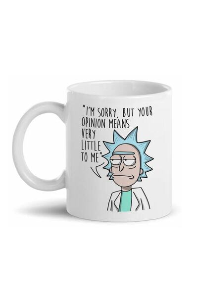 IŞILAY REKLAM Rick And Morty Baskılı Kupa Bardak D04