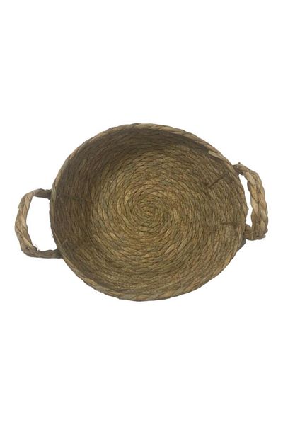 T.Concept T. Concept Rattan Wicker Basket - Πολλαπλών χρήσεων, Μεσαίο Διακοσμητικό με Κλωστές και Λεπτομέρειες Οργάνωσης