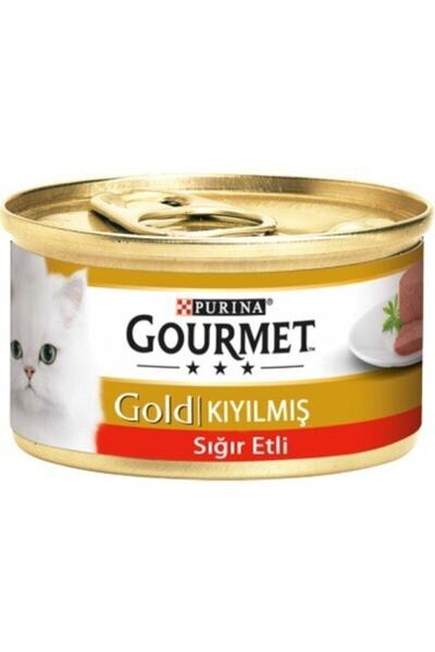 Gourmet Gourmet Gold Kıyılmış Sığır Etli Yaş Kedi Maması 85 Gr 12 Al 10 Öde