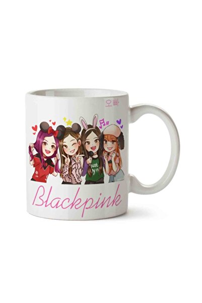 IŞILAY REKLAM كوب Blackpink Black Pink الأكثر مبيعًا لكوب الرسوم المتحركة