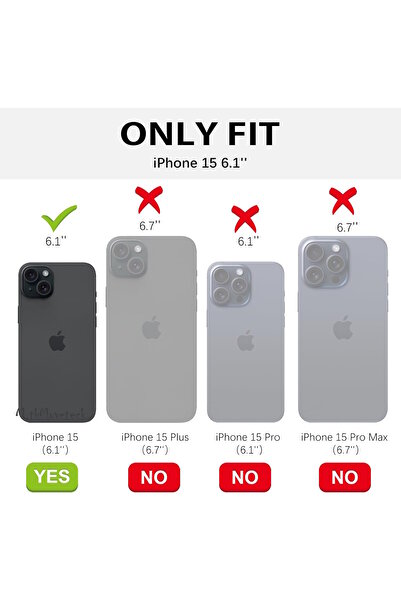 m.tk moveteck İphone 15 Kılıf Magsafe Wireless Şarj Destekli Parlak Renkli Titanium Kenarlı Arkası Şeffaf