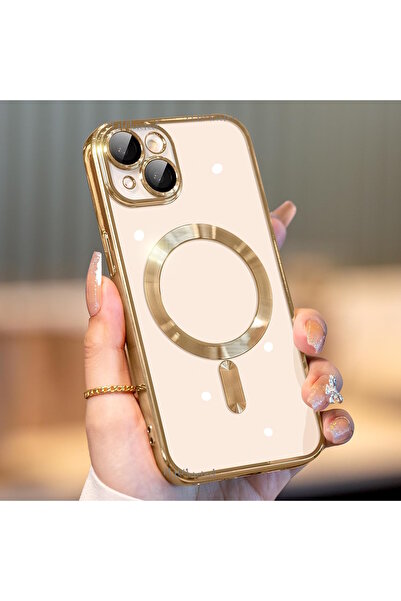 m.tk moveteck İphone 15 Plus Kılıf Magsafe Wireless Şarj Destekli Parlak Renk...