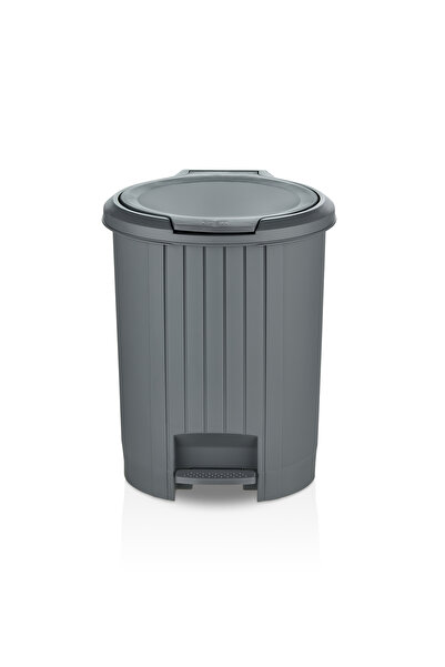 Carat Home Exclusive Push Opening Mechanism Bathroom and Kitchen Pedal Trash Can