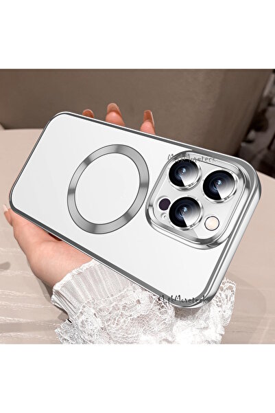 m.tk moveteck İphone 15 Pro Max Kılıf Kamera Lens Korumalı Logo Gösteren Arka...