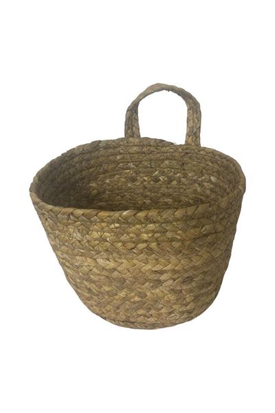 T.Concept T. Concept Rattan Wicker Decorative Basket - Single Handle, Thread and Multi-Purpose, Hanger Basket Large