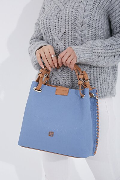 Just Polo Large Size Knitted Detailed Casual Cut Crossbody Women's Shoulder B...