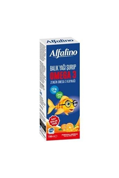 EDİS PHARMA Alfalino Balık Yağı Omega 3 Portakal Aromalı 150 ml