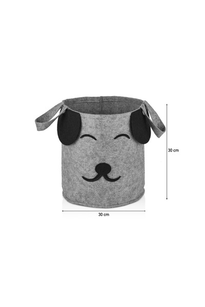 Serstil Set of 3 Dog Figure Toy Storage / Laundry Basket