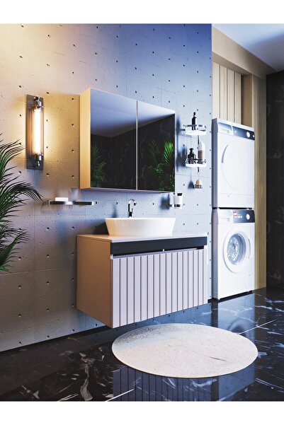 ERTEKPA Mina Banyo Dolabı Takımı 75 Cm ÖZEL SERİ