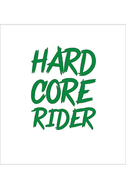 YAMANB ملصق دراجة نارية هارد كور رايدر 13 سم * 18 سم أخضر غابة
