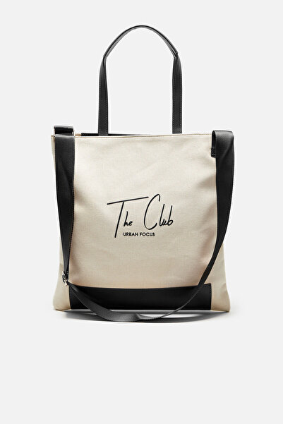 urban focus Baskılı Çapraz Askılı Kanvas Çanta