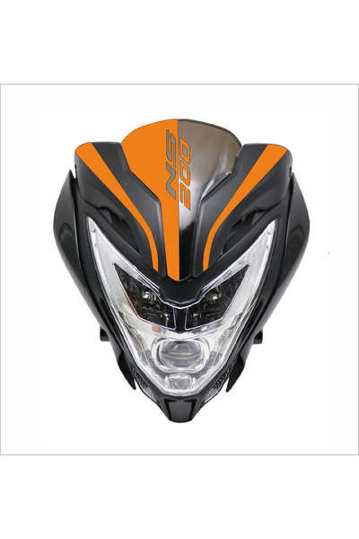 YAMANB Pulsar Ns 200 Windshield Ns 200 Head Sticker ORANGE