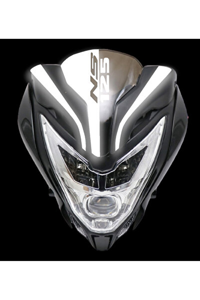 YAMANB Pulsar Ns 125 Windshield Ns 125 Head Sticker REFLECTIVE WHITE