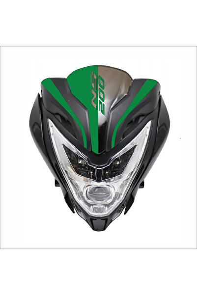 YAMANB Pulsar Ns 200 Windshield Ns 200 Head Sticker Forest Green