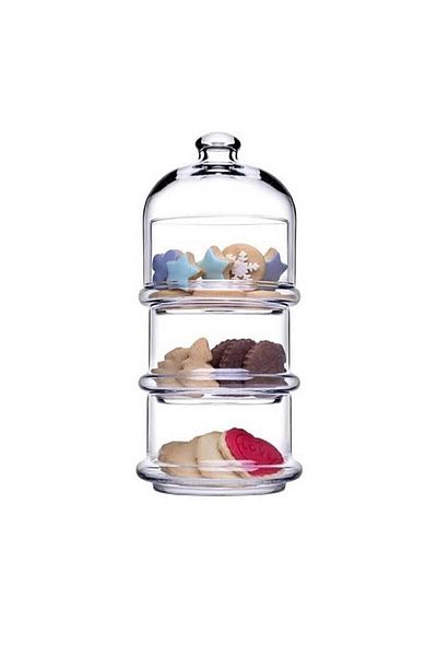 Paşabahçe Villa Patisserie Small Size 3 Layer Dragee, Cookie Holder 96986
