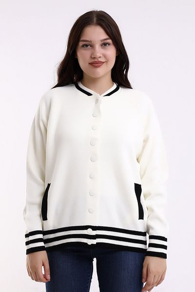 GND Women's Striped Waist Knitwear Cardigan